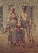 Jean Francois Millet Peasant family oil painting picture wholesale